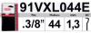 CHAÎNE OREGON 91VXL044E - 3/8 - 1.3mm - 44 MAILLONS