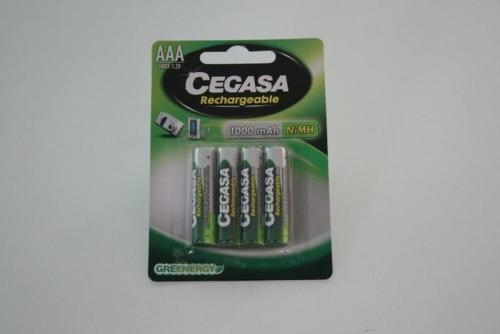 Pile rechargeable HR3 CEGASA (par 4)